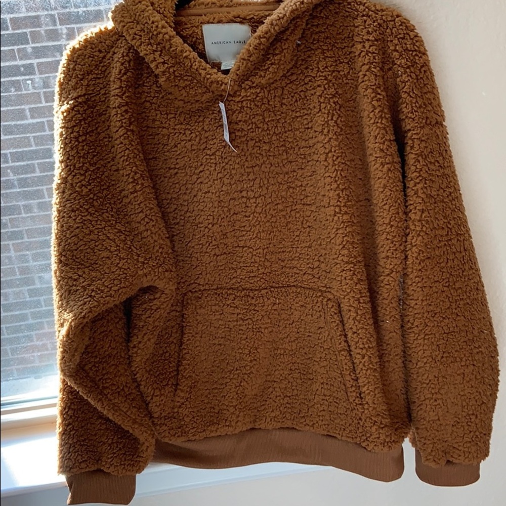 Super soft Sherpa hoodie NWT A&E size M